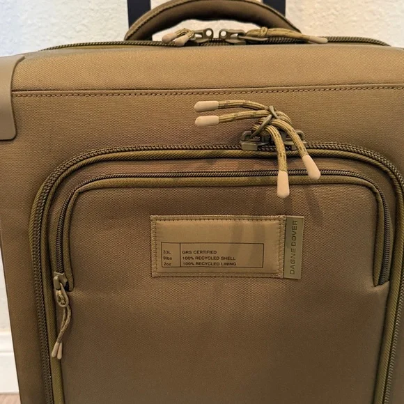 Dagne Dover Seattle Carry-On Luggage Suitcase in Dark Moss (Green) 20.5” (EUC) - Picture 10 of 13